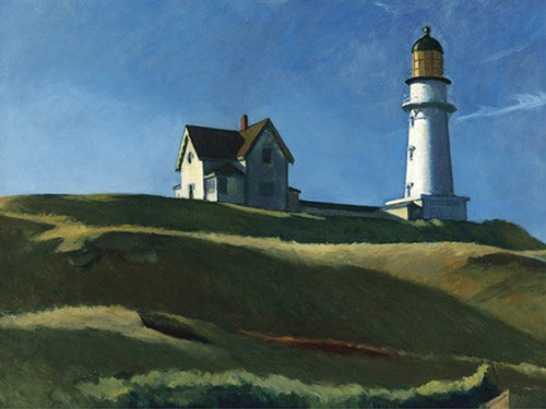 PGM Edward Hopper Lighthouse Hill 1927 Art Print 80x60cm | Yourdecoration.co.uk