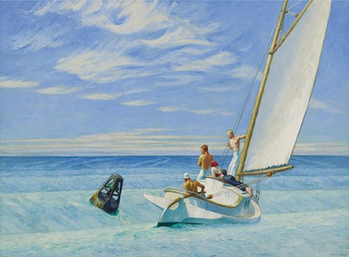 PGM Edward Hopper Ground Swell 1939 Art Print 70x50cm | Yourdecoration.co.uk