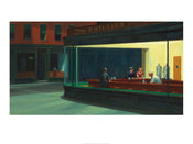 Edward Hopper Nighthawks Art Print 80x60cm | Yourdecoration.co.uk