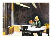 PGM Edward Hopper Automat 1927 Art Print 40x30cm | Yourdecoration.co.uk