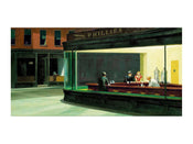 PGM Edward Hopper Nighthawks Art Print 40x30cm | Yourdecoration.co.uk