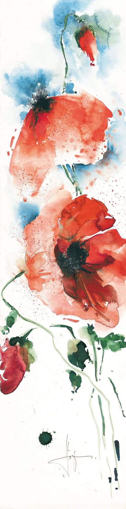 Ekkehard Hofmann Mohn I Art Print 20x99cm | Yourdecoration.co.uk