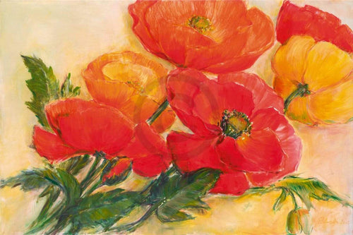 Elisabeth Krobs Splendid Poppies Art Print 100x70cm | Yourdecoration.co.uk