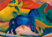 PGM Franz Marc Blaues Pferdchen Art Print 30x21cm | Yourdecoration.co.uk