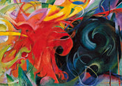 Franz Marc KÃ¤mpfende Formen Art Print 29.7x21cm | Yourdecoration.co.uk