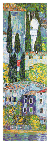 Gustav Klimt Chiesa a cassone sul garda Art Print 35x100cm | Yourdecoration.co.uk