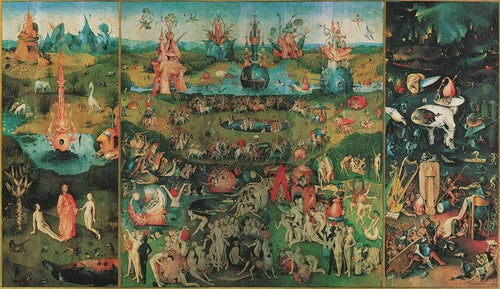 Hieronymus Bosch Garden of earthly Delight Art Print 116x67cm | Yourdecoration.co.uk