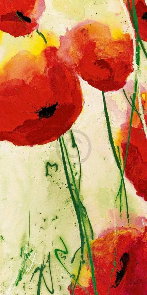 Heidi Reil Klatschmohn Art Print 50x100cm | Yourdecoration.co.uk