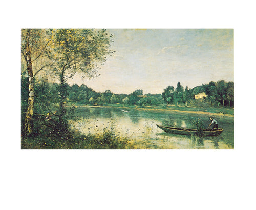 J.B.C. Corot L'Ã©tang de ville d'Avray Art Print 30x24cm | Yourdecoration.co.uk