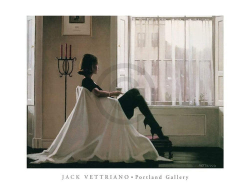 Jack Vettriano In Thoughts of You Art Print 80x60cm | Yourdecoration.co.uk