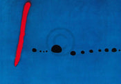 Joan Miro Bleu II Art Print 100x70cm | Yourdecoration.co.uk