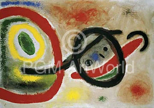 Joan Miro Femme III Art Print 80x60cm | Yourdecoration.co.uk