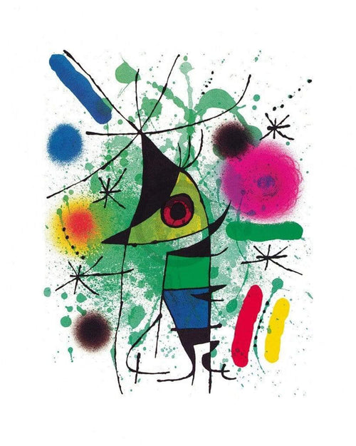 Joan Miro The singing Fish Art Print 70x100cm | Yourdecoration.co.uk