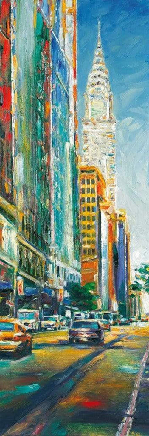 JÃ¼rgen Schmiedekampf Leaving Bryant Park Art Print 34x99cm | Yourdecoration.co.uk