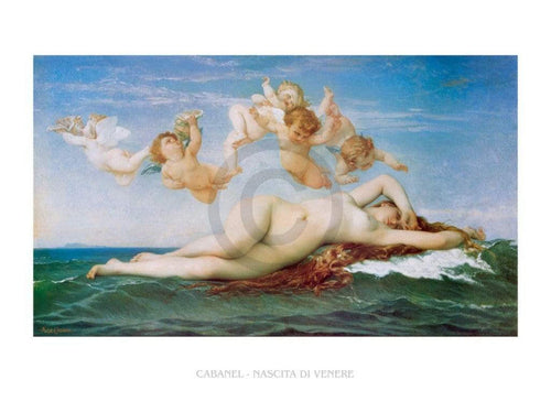 Alexandre Cabanel Nascita di Venere Art Print 80x60cm | Yourdecoration.co.uk