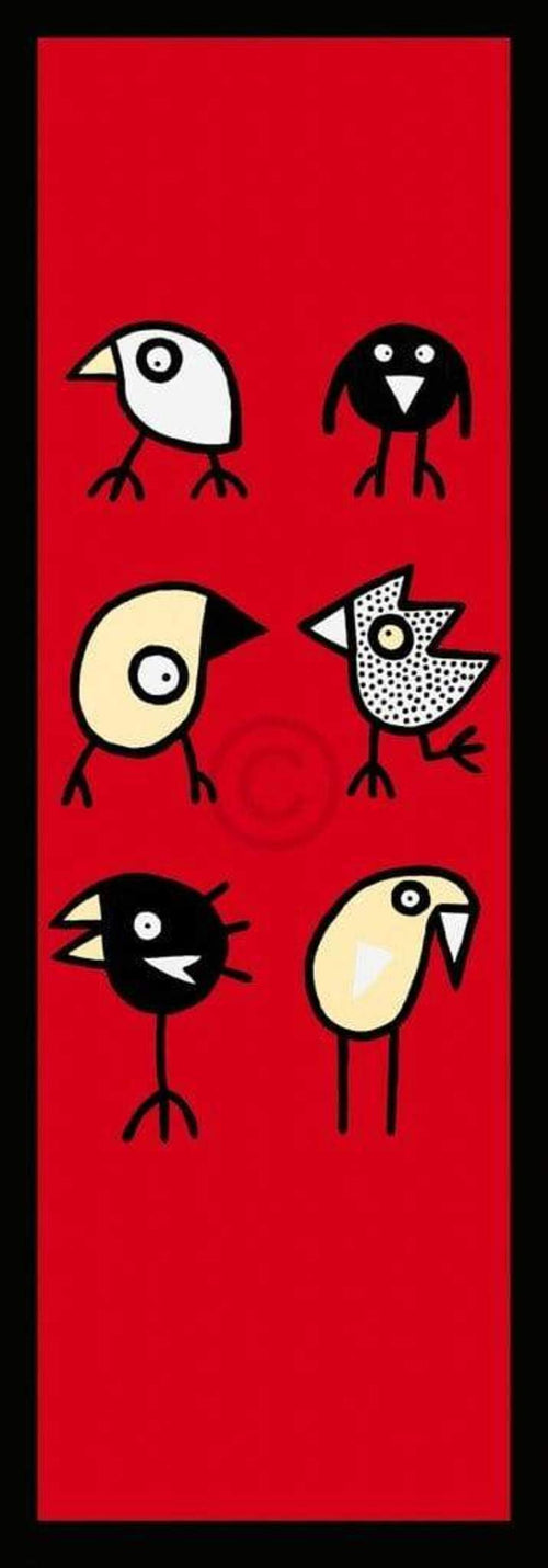 Birdman Hans Lan Happy together Art Print 35x100cm | Yourdecoration.co.uk