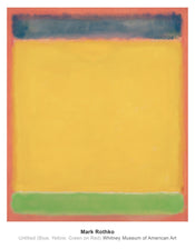 Mark Rothko Untitled Blue, Yellow, Green, Red Art Print 71x91cm | Yourdecoration.co.uk