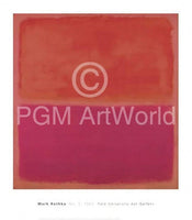 Mark Rothko No. 3, 1967 Art Print 71x81cm | Yourdecoration.co.uk