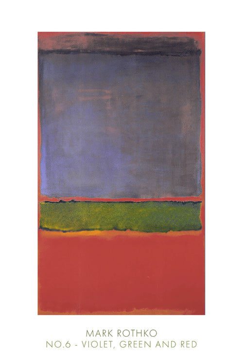 Mark Rothko No. 6, 1951 Art Print 61x91cm | Yourdecoration.co.uk