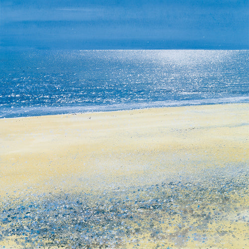 Paul Evans Silver Tide Art Print 61x61cm | Yourdecoration.co.uk