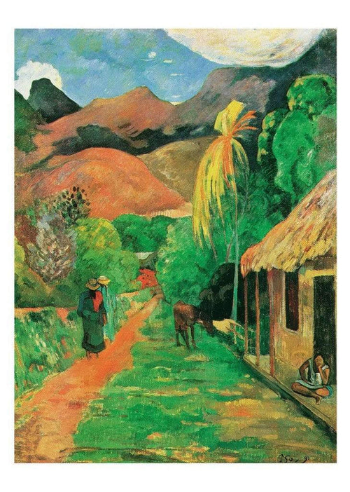 Paul Gauguin Chemin a papeete Art Print 50x70cm | Yourdecoration.co.uk