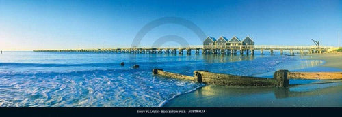 Tony Pleavin Busselton Pier, Australia Art Print 95x33cm | Yourdecoration.co.uk