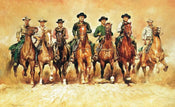 Renato Casaro The magnificent Seven Art Print 138x85cm | Yourdecoration.co.uk