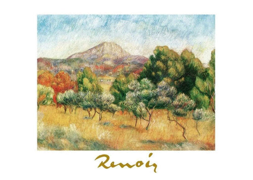 Auguste Renoir Il mont Sainte Victoire Art Print 70x50cm | Yourdecoration.co.uk