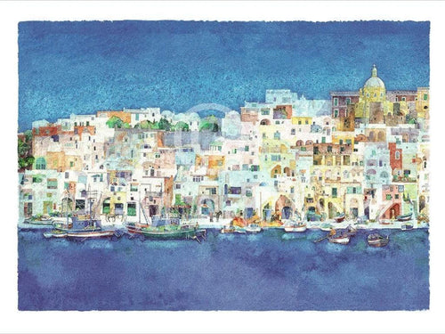 Ralf Westphal Corricella, Insel Procida Art Print 80x60cm | Yourdecoration.co.uk