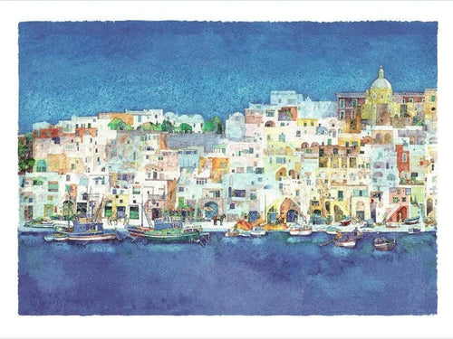 Ralf Westphal Corricella, Insel Procida Art Print 40x30cm | Yourdecoration.co.uk