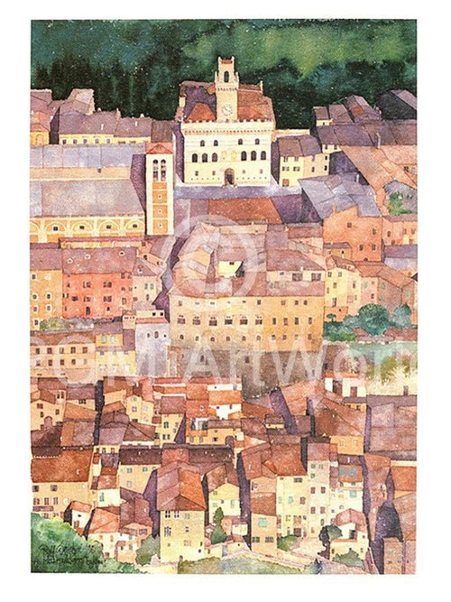 Ralf Westphal Mittelalterliche Bergstadt Montepulciano, Toskana Art Print 30x40cm | Yourdecoration.co.uk