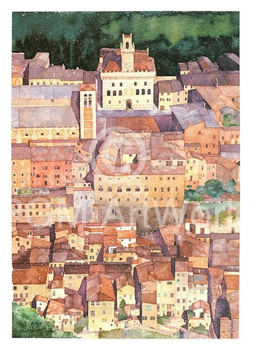 Ralf Westphal Mittelalterliche Bergstadt Montepulciano, Toskana Art Print 50x70cm | Yourdecoration.co.uk