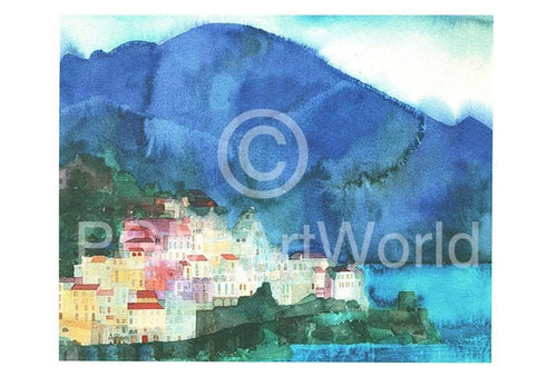 Ralf Westphal Amalfi, Golf von Salerno Art Print 70x50cm | Yourdecoration.co.uk