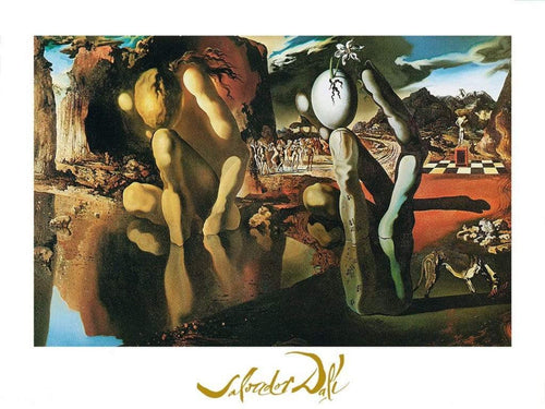 Salvador Dali La metamorfosi di narciso Art Print 80x60cm | Yourdecoration.co.uk