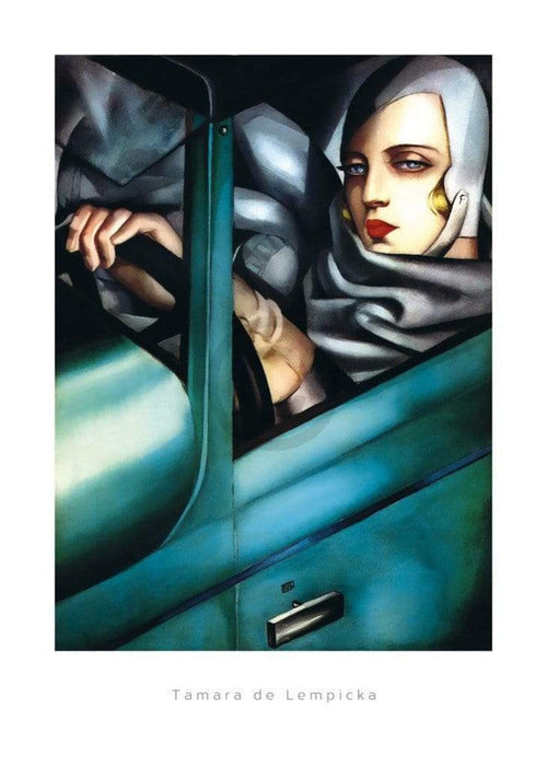 Tamara De Lempicka Self Portrait Art Print 50x70cm | Yourdecoration.co.uk