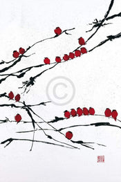 Jenny Tsang Bamboo Chorus Art Print 41x61cm | Yourdecoration.co.uk