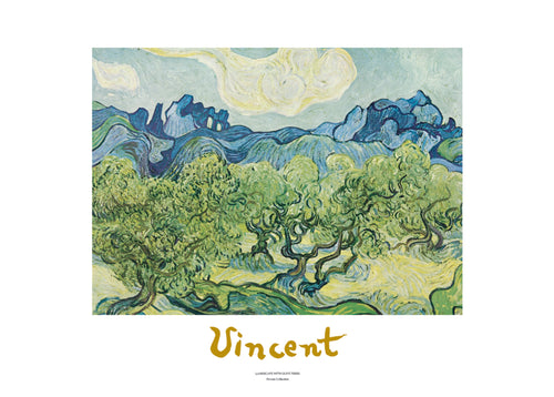 Vincent Van Gogh Landscapes with olive trees Art Print 70x50cm | Yourdecoration.co.uk