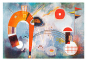 Wassily Kandinsky Rond et pointu Art Print 100x70cm | Yourdecoration.co.uk