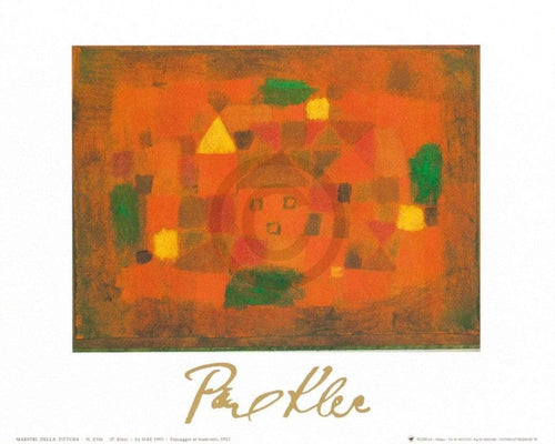 Paul Klee Paesaggio al tramonto, 1923 Art Print 30x24cm | Yourdecoration.co.uk