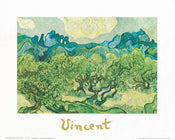 Vincent Van Gogh Landscapes with olive trees Art Print 30x24cm | Yourdecoration.co.uk