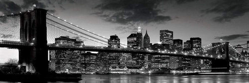 Pyramid Brooklyn Bridge at Dusk Poster 91,5x30,5cm | Yourdecoration.co.uk