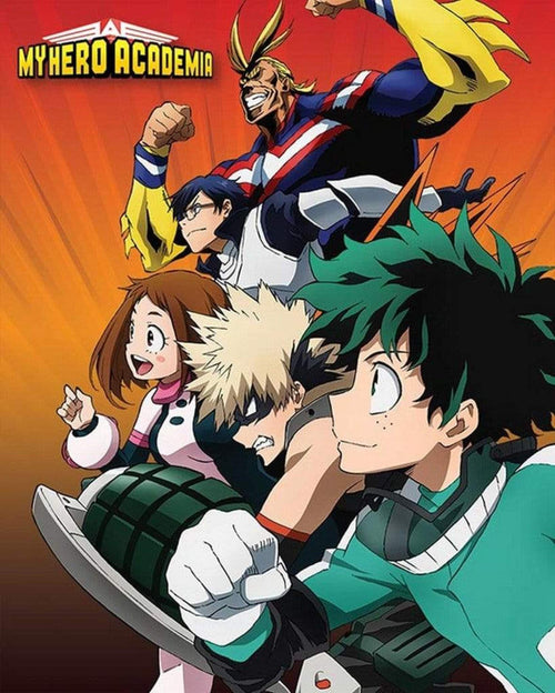 Pyramid My Hero Academia Heroes to Action Poster 40x50cm | Yourdecoration.co.uk