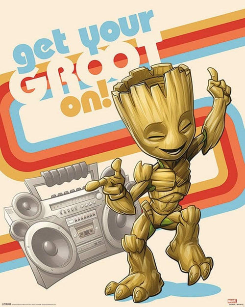 Pyramid Guardians of the Galaxy Vol 2 Get Your Groot On Poster 40x50cm | Yourdecoration.co.uk