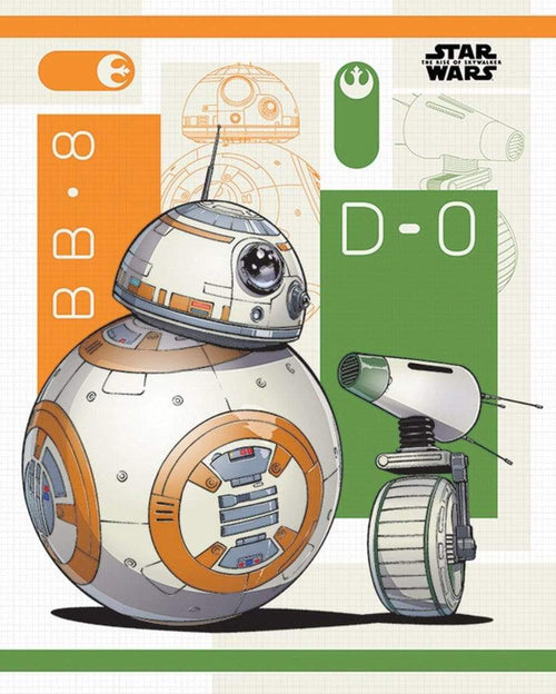 Pyramid Star Wars The Rise of Skywalker BB 8 and D 0 Poster 40x50cm | Yourdecoration.co.uk