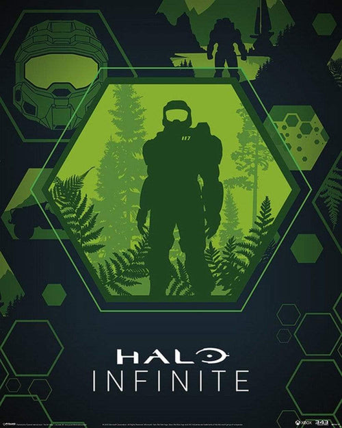 Pyramid Halo Infinite Master Chief Hex Poster 40x50cm | Yourdecoration.co.uk