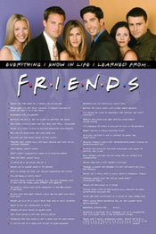 Pyramid Friends Everything I Know Poster 61x91,5cm | Yourdecoration.co.uk