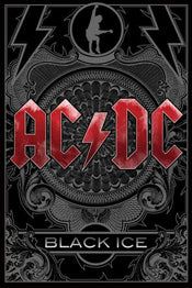 Pyramid AC DC Black Ice Poster 61x91,5cm | Yourdecoration.co.uk