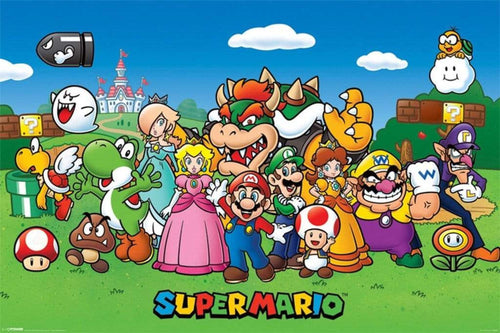 Pyramid Super Mario Characters Poster 91,5x61cm | Yourdecoration.co.uk