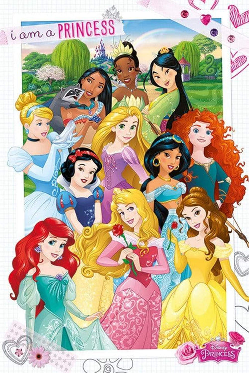 Pyramid Disney Princess I am a Princess Poster 61x91,5cm | Yourdecoration.co.uk