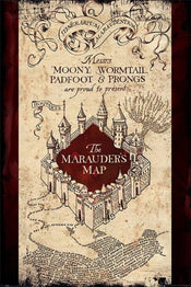 Pyramid Harry Potter The Marauders Map Poster 61x91,5cm | Yourdecoration.co.uk